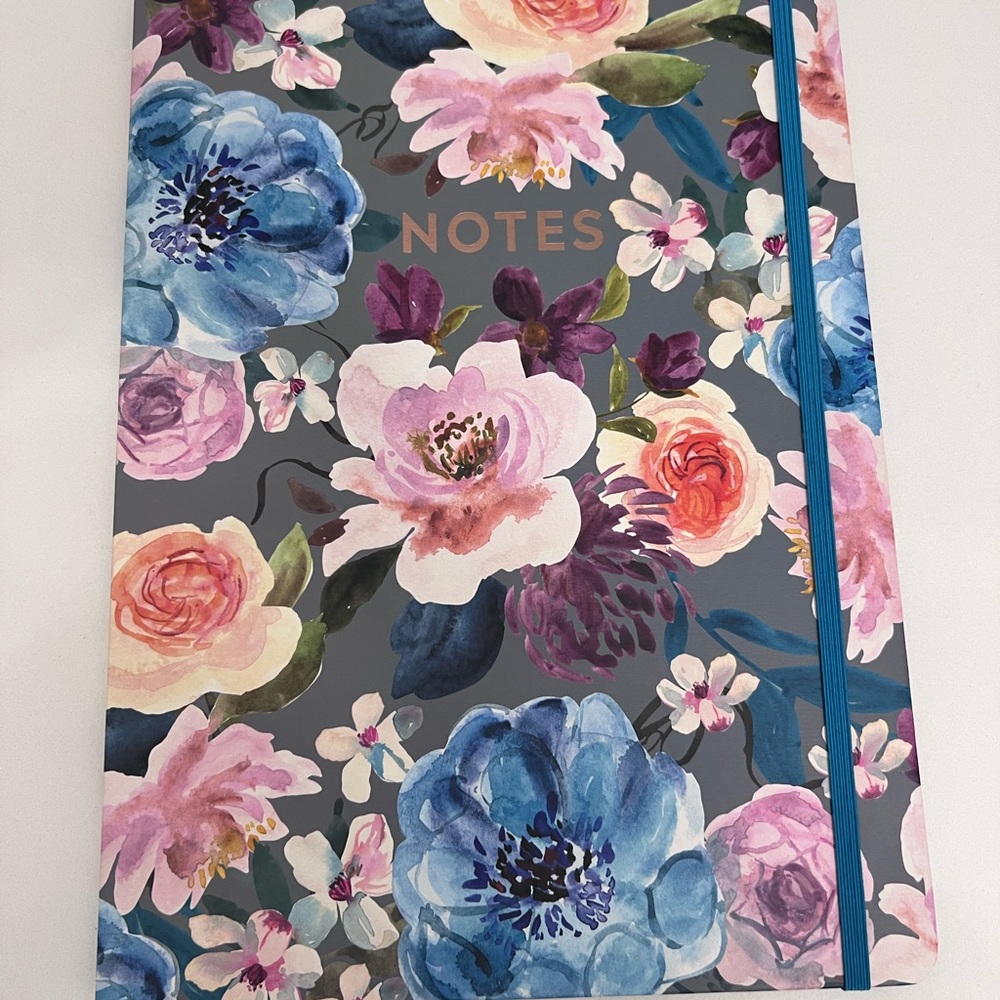 Floral Notepad Folder Organizer
